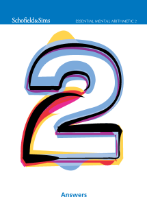 Essential Mental Arithmetic Book 2 Answers